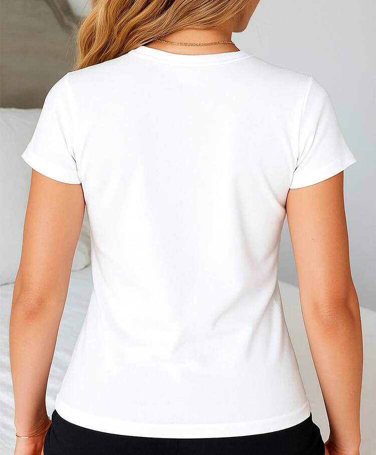 Women T-Shirts - trắng - Xem 2