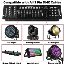 Mezcladora DJ Para Fiesta Discoteca Pub Club Nocturno Controladores Con Cables 1m driver Dmx 512 - Negro - Ver 3
