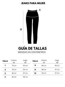 Jeans rectos azul marino tiro alto - Azul Marino - Ver 6