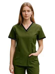 Filipina Médica Quirúrgica Dama London - Verde militar - Ver 1