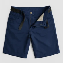 Men's Twill Bermuda Shorts Plus Size 48 To 58 Extra Large - Navy Blue - View 8