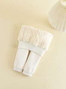 1 Stück Dicke, warme und bequeme Leggings für Kleinkind Mädchen, Herbst/Winter