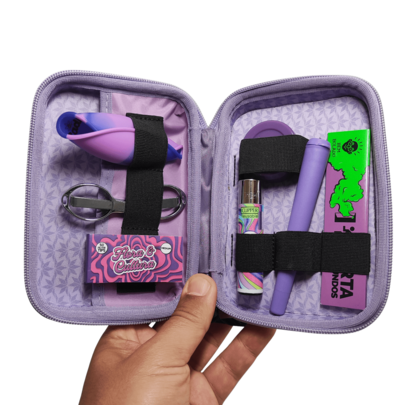 Seda Puff Kit Completo 8 Itens Com Piteira Estojo Potinho Cuia e Tesoura