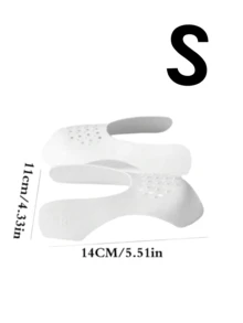 QKC 2pcs Shoe Crease Protectors, Shoe Crease Preventers, Shoe Protection Device To Prevent Sneaker Creases - White - View 8