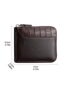 1pc Personalized Men's Exclusive Zipper Wallet And Credit Card Holder, With Customized Name, Made Of Waterproof And Pressure-Resistant Leather, Suitable As A Gift For Boyfriends, Friends, Men, And Christmas Gifts - Multicolor - View 10