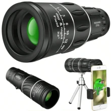 1pc 3000x25 High Definition Long Range Adult Monocular Telescope, 10x Magnification, BAK-4 Prism, FMC Coated High-Quality Monocular Telescope, Compact And Powerful Adult Monocular Telescope For Outdoor Adventure, Camping, Hiking, Watching Sports, Also Makes A Great Gift - Black - View 4