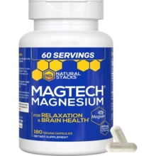 MagTech Magnesium Complex - 3 Forms Of Magnesium: Magtein L-Threonate, Glycinate &Amp; Taurate - 200mg Chelated Magnesium Supplement - Supports Relaxation &Amp; Brain Health - 90 Capsules - Flavor NameC - 查看 2