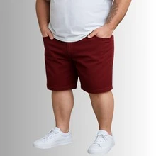 Men's Twill Bermuda Shorts Plus Size 48 To 58 Extra Large - 紫紅色 - 查看 1