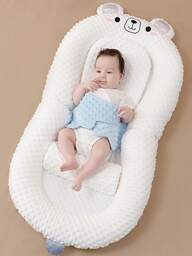 1 套可爱婴儿床中床套装，新生儿仿生床，可移动婴儿床，防压便携式婴儿中床