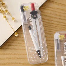 Back To School Compass 2-PieceSet, Student Geometry DrawingTools, Math Class Essential Supplieswith Portable Case