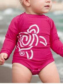 BABY BODYSUIT UV50+ PROTECTION - Hot Pink - View 4