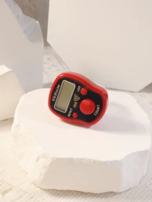 1 件电子环形计数器，中东阿拉伯风格，数字显示便捷环形计数器，缓解压力，电子显示环形计数器，计数计数器，跳绳计数器，人流量计数器，适用于礼拜、计数、运动、瑜伽 - 彩色 - 查看 9