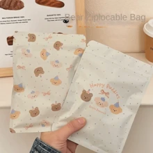 20 Piezas Bolsas de Galletas de Oso Lindas, Bolsas de Regalo de Plástico Autoadhesivas, Bolsas de Empaque de Repostería con Dibujos Animales, 4 Estilos para Elegir, Perfectas para Envoltura de Fiestas, Regalos, Trick or Treat, Regreso a Clases, Navidad - Multicolor - Ver 6