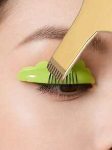 Reusable Metal Eyelash Curler, Silicone Eyelash Lift Pad, Eyelash Curler, Applicator, Eyelash Lift Kit, Silicone Eyelash Curler, Eyelash Lift Rod, Makeup Beauty Tools, Reusable Eyelash Lift Pad - Gold - View 3