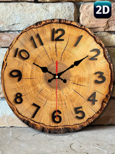 Piece 10 Inch/12 Inch 2D Flat Wand Klok Vintage Sculptural Clock, Roman Numerals, Rustic Circular ating Various Occasions Such As Home, Office, Or Bar. Classic Exquisite ation.
