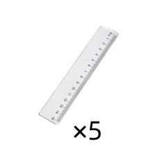 1pc/5pcs/15pcs/20cm Ruler, Wavy Edge, Single Side Scale, Transparent Plastic Ruler, Wholesale Stationery For Students Back To School,Rulers - Clear - View 11