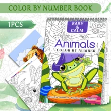 A4 Hardcover Digital Coloring Book - 20 Single-Sided Printed Pages, Leisure & Entertainment, Meditation - Perfect Gift For Holidays, Birthdays, Halloween, Thanksgiving, Valentine's Day, Ramadan And Christmas - Fun & Creative, Suitable For Beginners, Includes Animal Patterns