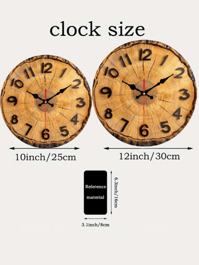 Piece 10 Inch/12 Inch 2D Flat Wand Klok Vintage Sculptural Clock, Roman Numerals, Rustic Circular ating Various Occasions Such As Home, Office, Or Bar. Classic Exquisite ation. view 7