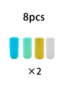 16pcs Silicone Leak-Proof Travel Containers Set, Toiletry Organizer, 12/8/4/1pcs Silicone Travel Bottles Leak-Proof Tools, Elastic Sleeves Fit Most Bottles, Multiple Colors, Unisex, Suitable For Travel Bags, Travel Essentials, Study Supplies, Holiday Camping, Beach Vacation, Air Travel, Honeymoon, Christmas/Halloween Gifts, Mini Perfume/Toiletry Leak-Proof Accessories - Multicolor - View 24