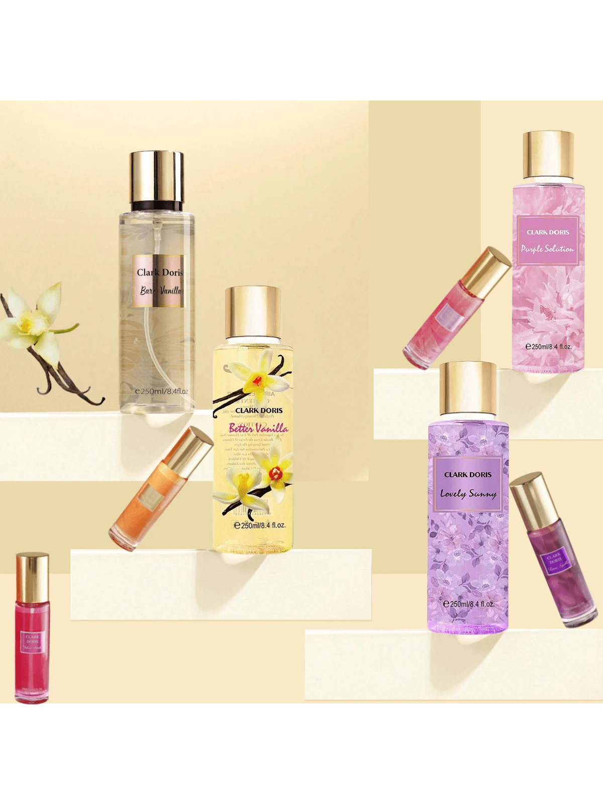 1瓶250毫升/1瓶10毫升香草味空气清新剂，是送给家人、朋友和母亲的理想礼物，适用于浴室、厨房、卧室、衣柜等场所，可直接喷洒，新旧版本随机发货。 - 250ml - 查看 1