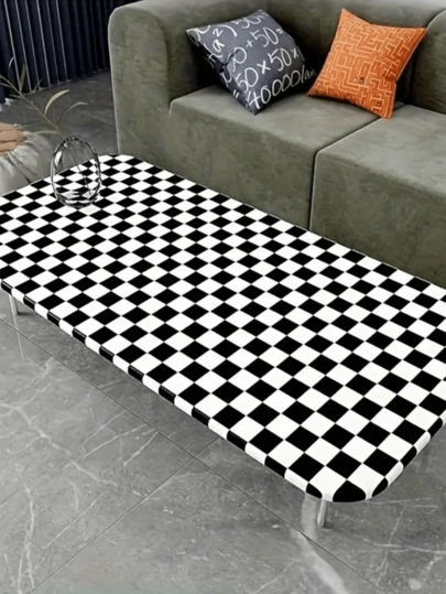 1 Roll Of Black And White Checkered Self-Adhesive PVC Wallpaper, Featuring A Minimalist Grid Pattern, Removable DIY Film, Suitable For Decorating Living Rooms, Kitchens, Bedrooms, Home Offices, And Dormitories, For Thanksgiving, Halloween, Christmas Parties, DIY Wall Art, Minimalist Modern Decor, Easy To Peel And Stick Wallpaper - A Must-Have For Home Christmas Decoration XMAS Decor Christmas Tree Gift Decor Thanksgiving Wedding Home Decor Home Decor Fall Decor Autumn Decor Birthday Decorations For Gifts Party Supplies Indoor Holiday Festival Decor Halloween Decor Wall Decor Halloween Ornaments