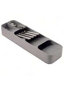 1pc Kitchen Split Knife And Fork Spoon Storage Box Tableware Storage Organizer Drawer Storage Box, Used For Home/Kitchen/Hotel Restaurant Drawers, Dining Tables, Banquets, Dinners, Events Holidays And Other Dining Spoon Fork Chopsticks And Other Storage - Multicolor - View 4