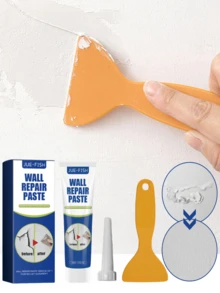 墙体裂缝修补石膏：墙体损坏、划痕、凹痕、裂缝、钉孔修补、局部墙体修补石膏