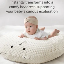 1个婴儿防吐斜角垫套（仅含垫套），新生儿喂养垫，防窒息楔形枕，哺乳枕，可拆卸可水洗垫套（不含填充物）