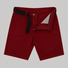 Men's Twill Bermuda Shorts Plus Size 48 To 58 Extra Large - 紫紅色 - 查看 9
