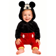 Disney Pack 3 Mameluco con gorro bordado sin pie Pumba, Mickey, Timon - Multicolor - Ver 3