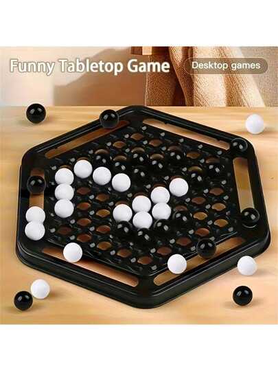 1 3D Connect Four Board Game - Red/Blue Connect Four, Hexagonal Strategy Pattern - Strategy Game For Ages 3+, Educational Learning - ABS Material - Perfect For Family Game Night, Birthday Parties - Boosts Logical Thinking And Motor Skills - Ideal Gift For Adults, Colorful Design, Sturdy Plastic Plate For Long-Lasting Durability
