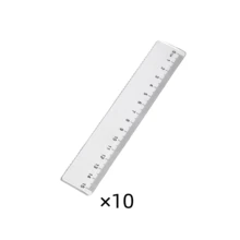 1pc/5pcs/15pcs/20cm Ruler, Wavy Edge, Single Side Scale, Transparent Plastic Ruler, Wholesale Stationery For Students Back To School,Rulers - Clear - View 12