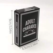Adult Charades Card Game,Funny Prank Game,Adult Party Games, Casual Parties, Word Guessing Card Games, Entertainment Games. Cards Are Suitable For 4 Or More People, And Make Great Gifts For Christmas, Valentine's Day, And Halloween Parties