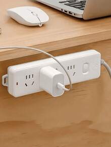 Set de 5 ganchos de pared fuertes e inapreciables - Una solución de almacenamiento de cables eléctricos para dormitorios, cocinas, baños y oficinas, con un diseño adhesivo resistente, ahorro de espacio y ganchos multifuncionales fáciles de instalar