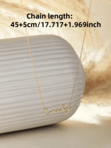 1 chiếc vòng cổ tên đơn giản tùy chỉnh, vòng cổ tên cá nhân mạ vàng 18K, quà tặng trang sức tên tùy chỉnh cho Ngày của Mẹ, sinh nhật gia đình, Giáng sinh, ngày lễ tình nhân - Nhiều màu 2 - Xem 5