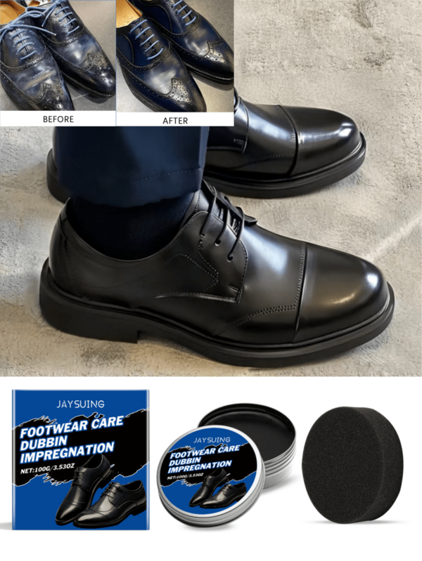 JAYSUING 100g Leather Shoes Care Wax Household Leather Shoes Care Bright Renovation Shoe Polish Leather Care Wax, Fresh Texture, Keep Leather Smooth And Feel, Improve Wearing Comfort. Improve The Protection Of Leather Shoes, Reduce Scratches And Keep The Upper Flat. Lightweight Packaging, Carry With You, And Take Care Of Leather Shoes At Any Time.