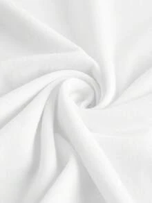 Camiseta Manga Corta Cara de Calabaza en Camisa Blanca Cuello Redondo Casual Blanco Para Mujer - Blanco - Ver 4