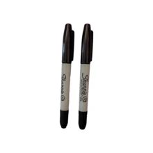 Sharpie 2/3/6/ 包二合一双头 Sharpie 永久性黑色细记号笔（0.9 毫米）和超细笔（0.5 毫米） - 速干防褪色记号笔，适用于木材、塑料、金属、纸张 - 艺术家绘画、办公书写、学校用品 - 彩色 - 查看 11
