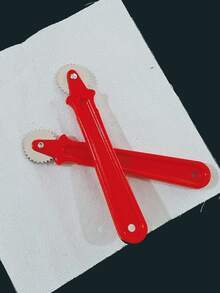 1pc Tailor Tracing Wheel, Multicolor, Leather Tool Marking Wheel, Garment Pattern Pressing Wheel, Marking Knife, Colored Plastic - Multicolor - View 4