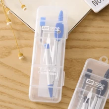 Back To School Compass 2-PieceSet, Student Geometry DrawingTools, Math Class Essential Supplieswith Portable Case
