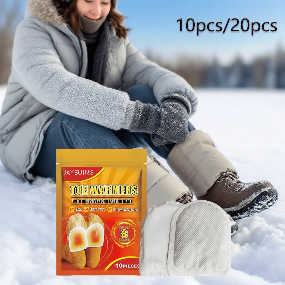 10 قطعة/20 قطعة من وسادات تدفئة القدمين، وسادات تسخين للقدمين للعزل الحراري للجسم والقدمين في الشتاء، وسادات تدفئة مناسبة للجسم بأكمله