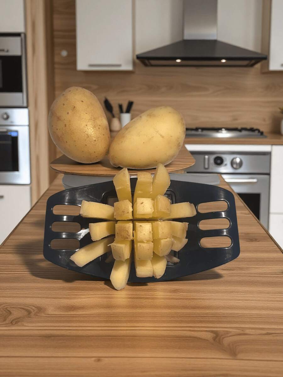 1 pièce Outil de fabrication de frites, coupe-pommes de terre multifonction