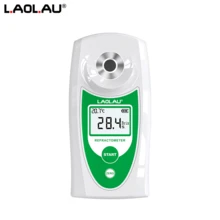 L.A.OL.A.U 1pc Digital Refractometer Brix Meter Sugar Content Measuring Instrument Fruit Juice Beverage Wine Beer 0-32% Range