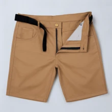 Men's Twill Bermuda Shorts Plus Size 48 To 58 Extra Large - Caqui - Ver 7