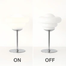 Nordic Glass Bedside Lamp USB Powered 3 Color Ambient Table Light Bedroom Home Decor Gift