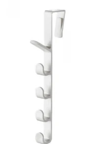 1pc Bedroom Door Hanger Rack, Dormitory Wardrobe Hook For Hanging Clothes, Bags, Hats, Wall-Mounted Plastic Storage Organizer, Multi-Function Home Decor Accessory, Adhesive Hooks, Towel Hanger Rack, Bedroom Wall Decor, Hangers, Hooks, Hanger, Back To School, Shelves, Organization And Storage, Key Holder, Key Holder Wall, Key Hanger, Sticker Hook, Door Hanger, Room Decor Bedroom, Kitchen Accessories No-Drill