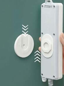 Set de 5 ganchos de pared fuertes e inapreciables - Una solución de almacenamiento de cables eléctricos para dormitorios, cocinas, baños y oficinas, con un diseño adhesivo resistente, ahorro de espacio y ganchos multifuncionales fáciles de instalar