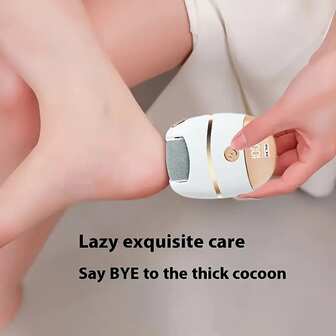 Electric Foot Grinder - Rechargeable Electric Foot Grinder With 2 Spare Grinding Heads, Professional Foot Care, Equipped With LCD Display Screen, Dual Speed Adjustment And Multifunctional Grinding Head, Suitable For Exfoliating Dry And Hardened Foot Skin, The Best Father's Day Gift