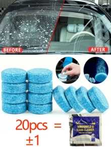 50片装 浓缩型挡风玻璃驱雨泡腾片，适合多季节车内和居家使用 - 彩色 - 查看 13