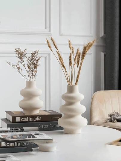 Piece Of Nordic Ins Circle Ceramic Vase Home ation, Creative Living Room TV Cabinet Porch Flower Arrangement ation Ornaments Glass